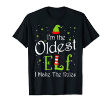 Load image into Gallery viewer, I'm The Oldest Elf Christmas Gift Idea Xmas Family T-Shirt