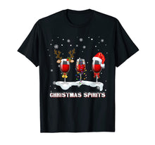 Load image into Gallery viewer, Christmas Spirits Wine Bubbly Martinis T Shirt Funny T-Shirt