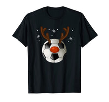 Load image into Gallery viewer, Soccer Reindeer Christmas Funny Sport Ball Xmas Gift T-Shirt