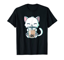 Load image into Gallery viewer, Boba Cat Drinking Boba Kitten Kawaii Japanese Kitty T-Shirt T-Shirt-851931