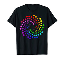 Load image into Gallery viewer, Dot Day Shirt Kids, Rainbow Polka Dot Spiral