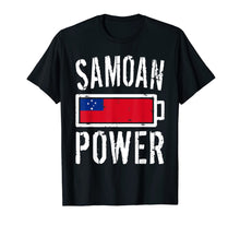 Load image into Gallery viewer, Samoa Flag | Samoan Power Battery Proud Tee T-Shirt