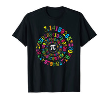 Load image into Gallery viewer, Pi Spiral Novelty Math Geek 3.14 Pi Day T-Shirt-323842