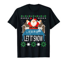 Load image into Gallery viewer, Let it Snow Cocaine Santa Funny Christmas T-Shirt-1267261