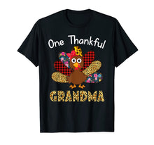 Load image into Gallery viewer, One Thankful Grandma turkey Thanksgiving matching family T-Shirt