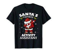 Load image into Gallery viewer, Santa's Favorite Activity Assistant Funny Christmas Dabbing T-Shirt