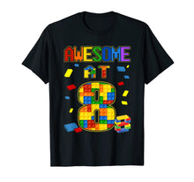 Load image into Gallery viewer, Birthday Shirt For Kids 8 Building Blocks Bricks Theme Party T-Shirt-435429
