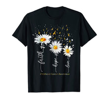 Load image into Gallery viewer, Faith Hope Love Childhood Cancer Awareness White Sunflowers