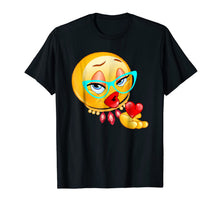 Load image into Gallery viewer, Lady Bling Face Emoji Costume Smiley Funny Emoticon Shirt