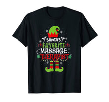 Load image into Gallery viewer, Santa's Favorite Massage Therapist T-Shirt
