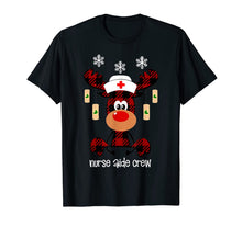 Load image into Gallery viewer, Funny Reindeer Buffalo Plaid Nurse Aide Crew Lover Gift Xmas T-Shirt-3366452