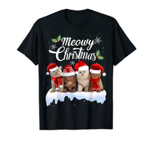 Load image into Gallery viewer, Meowy Christmas Tee Kitten Cat Kitty Xmas Cute Gift T-Shirt