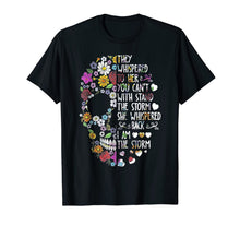 Load image into Gallery viewer, They Whispered To Her Flower Skull Tshirt