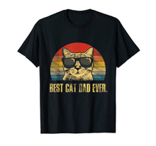 Load image into Gallery viewer, Mens Best Cat Dad Ever T-Shirt Funny Cat Dad Father Vintage Gift T-Shirt-118654