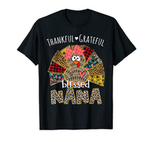 Load image into Gallery viewer, Thankful Grateful Blessed Nana Turkey Thanksgiving Day Gift T-Shirt
