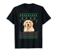 Load image into Gallery viewer, Dog Lover Ugly Christmas Sweater Golden Retriever Funny Xmas T-Shirt