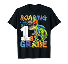 Load image into Gallery viewer, Roaring 1st Grade Dinosaur Back to School Backpack Shirt Boy