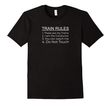 Load image into Gallery viewer, Train Rules - HO O G N Gauge Train Track T Shirt