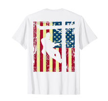 Load image into Gallery viewer, lineman Flag for men T-shirt