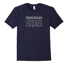 Load image into Gallery viewer, Train Rules - HO O G N Gauge Train Track T Shirt