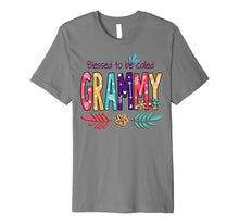 Load image into Gallery viewer, Blessed To Be Called Grammy Flower T-Shirt Funny Grammy Gift Premium T-Shirt