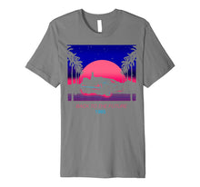 Load image into Gallery viewer, Back To The Future 1985 Neon Delorean Sunset Premium T-Shirt