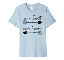 Load image into Gallery viewer, Sorta Sweet Sorta Savage Fun Sassy Apparel T-Shirt