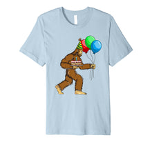Load image into Gallery viewer, Bigfoot Birthday Cake Balloons Sasquatch T-Shirt