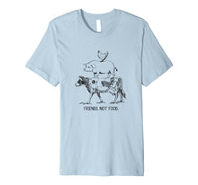 Load image into Gallery viewer, Friends Not Food Vegan Vegetarian T-shirt