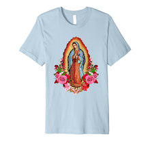 Load image into Gallery viewer, Our Lady of Guadalupe with roses T-shirt
