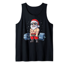 Load image into Gallery viewer, Santa Weightlifting Christmas Fitness Gym Deadlift Xmas Men Tank Top