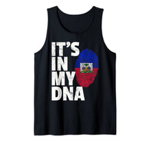 Load image into Gallery viewer, IT'S IN MY DNA Haiti Haitian Flag Mens Mom Womens Pride Gift Tank Top