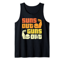 Load image into Gallery viewer, Cali Style Bodybuilding Sun's Out Guns Out Biceps Tank Top