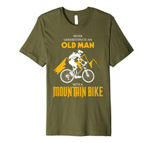 Load image into Gallery viewer, Never underestimate an Old Man with a Mountain Bike T-Shirt
