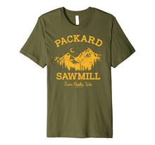 Load image into Gallery viewer, Twin Peaks Packard Sawmill Retro Vista Logo Premium T-Shirt