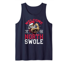 Load image into Gallery viewer, Funny Christmas Weightlifting Workout North Swole Tank Top