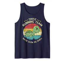 Load image into Gallery viewer, Turtle Running Team We're Slow As Shell Funny Turtle Pun Tank Top