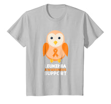 Load image into Gallery viewer, Leukemia Awareness Orange Ribbon Cute Baby Owl T-shirt