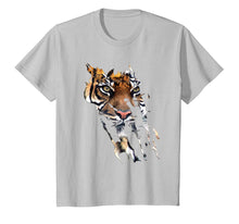 Load image into Gallery viewer, Bengal Tiger Face t-shirt Spirit animal Tiger paw print