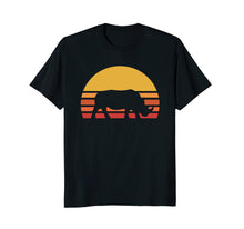 Load image into Gallery viewer, Retro Rhino Silhouette Sun Shirt - Rhinoceros T-Shirt