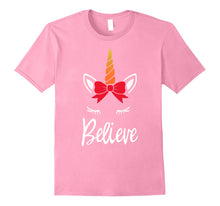 Load image into Gallery viewer, Unicorn Believe Christmas T-Shirt - I Want to Believe
