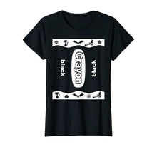 Load image into Gallery viewer, Black Crayon Box Halloween Costume Couple Group T-Shirt