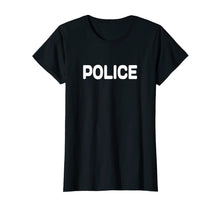 Load image into Gallery viewer, Police Cop Costume T Shirt Black POLICE SHIRT