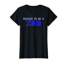 Load image into Gallery viewer, Zeta Phi Beta - Blessed to be a zeta T-shirt