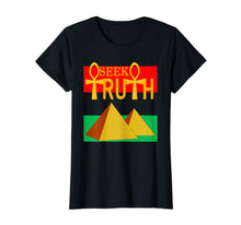 Load image into Gallery viewer, Kemet Up, Pan-African Flag Ankh T-Shirt Egyptian Pyramid