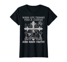 Load image into Gallery viewer, Christian Biker T Shirt Have Faith Motorcycle Design