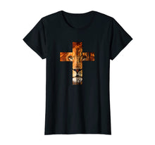 Load image into Gallery viewer, Christian Religious TShirt Joshua 1:9 Bible Verse Lion Cross