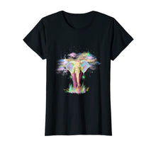 Load image into Gallery viewer, Colorful shirt hawaiian for woman & men elephant shirt black