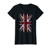 Load image into Gallery viewer, Grunge British Flag T Shirt Vintage Distress Punk Style