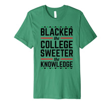 Load image into Gallery viewer, Blacker College Sweeter Knowledge African Premium T-Shirt